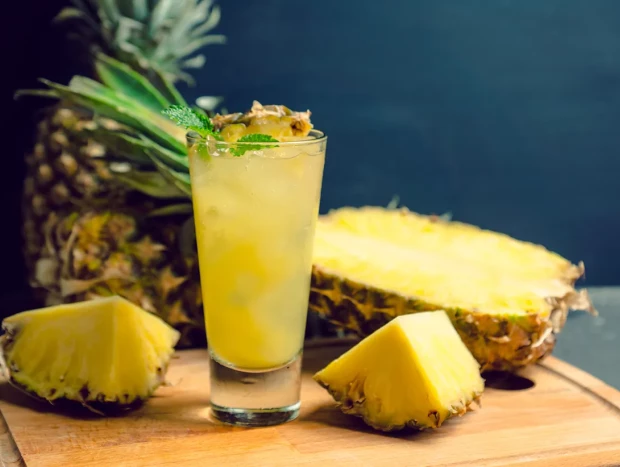 Ingrediente del zumo detox: piña