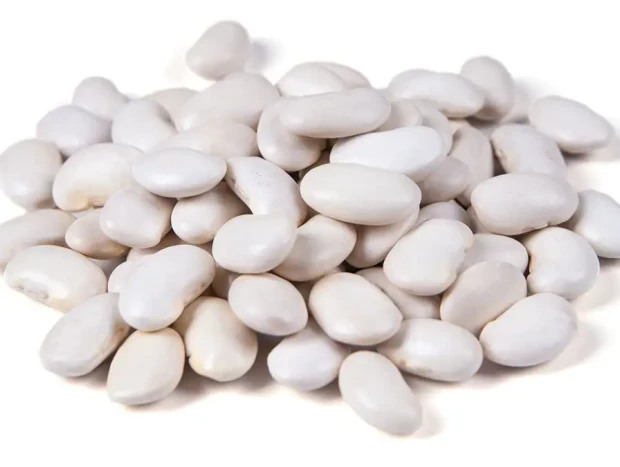 Alubias blancas secas, legumbre rica en fibra y proteínas