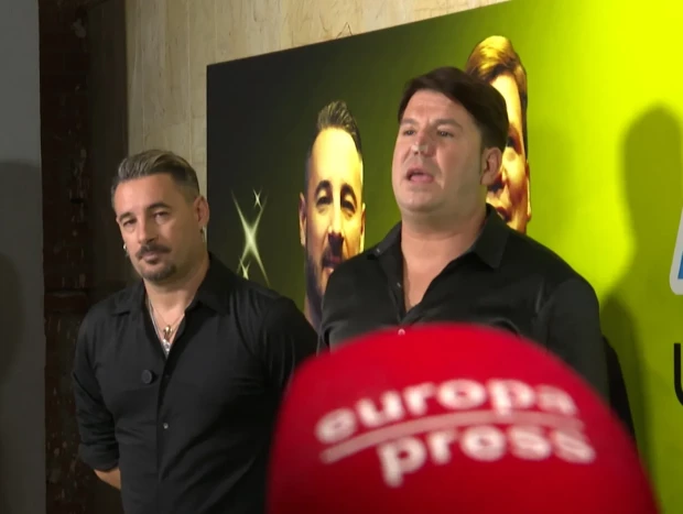 Andy y Lucas en su última aparición juntos ante los medios (EP).