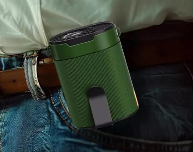 Ventilador portátil de cintura/cuello COZOME con batería de 25h y 4 velocidades