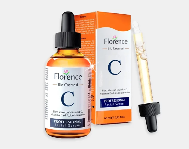 Sérum facial con vitamina C, E y ácido hialurónico para una piel más joven