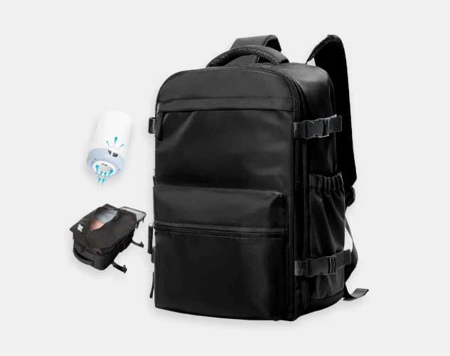 Mochila de viaje de cabina con compresión al vacío e impermeable