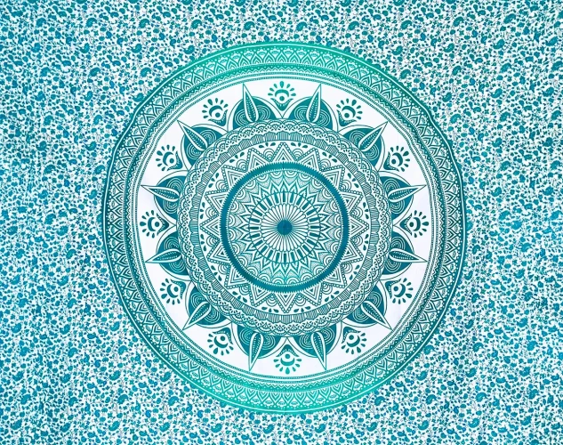 Toalla de playa XXL antiarena con diseño Mandala boho