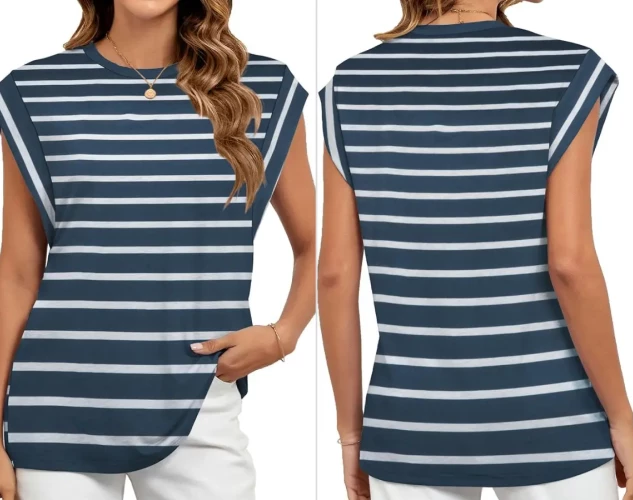 Camiseta sin mangas de verano para mujer, fresca y versátil