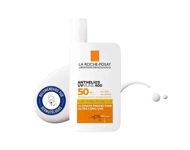 Protector solar facial invisible SPF50+ La Roche-Posay con Mexoryl 400