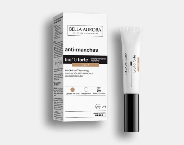 Corrector despigmentante 3 en 1 con color y SPF 50+.