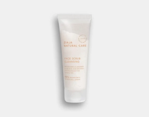 Exfoliante facial suave de grano fino.