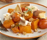 Calabaza asada con salsa de nueces