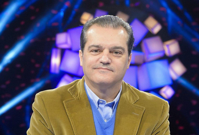 Ramón García en un plató de TV.