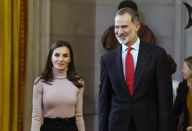 Los Reyes Felipe VI y Letizia en un acto celebrado en 2023.
