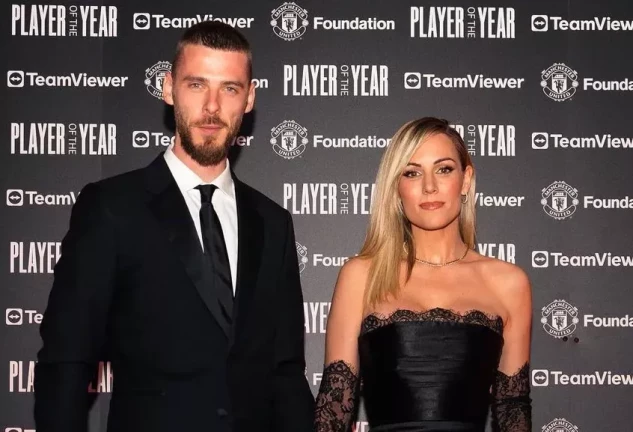 Edurne y David de Gea en la gala Player of the Year (Instagram @edurnity)