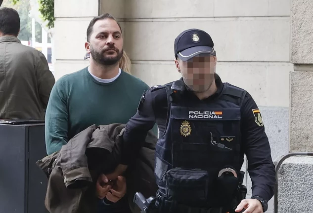 Antonio Tejado detenido en los juzgados de Sevilla