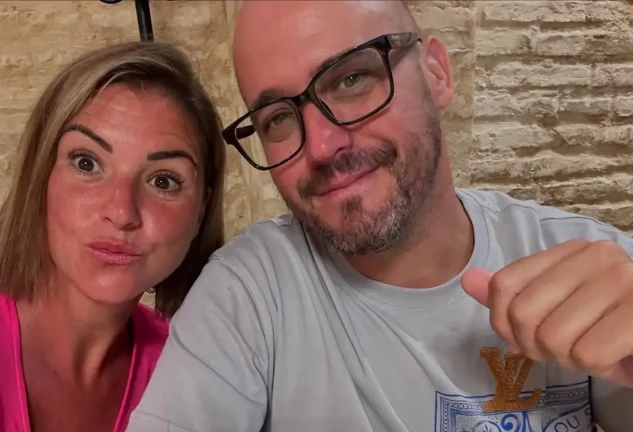 María Jesús Ruíz y su novio, Curro.