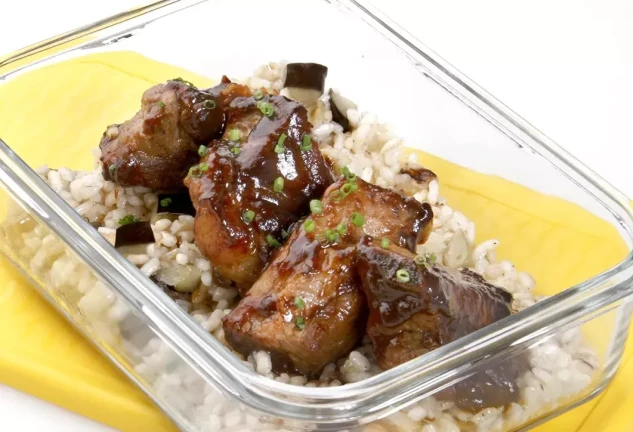 Costillas de cerdo con salsa barbacoa