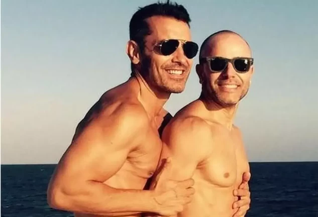 Jesús Vázquez y su novio, Roberto