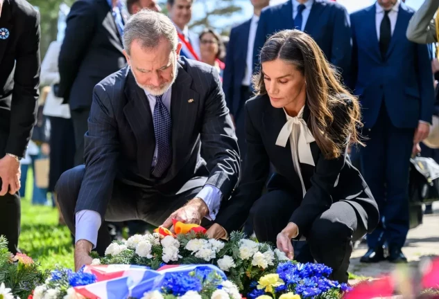 Felipe y Letizia en en el homenaje a las víctimas del campo de concentración de Mauthausen.