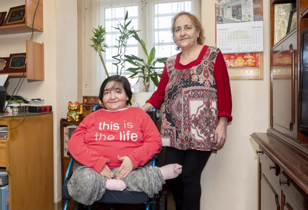 Vanessa Jiménez junto a su madre, Margarita.