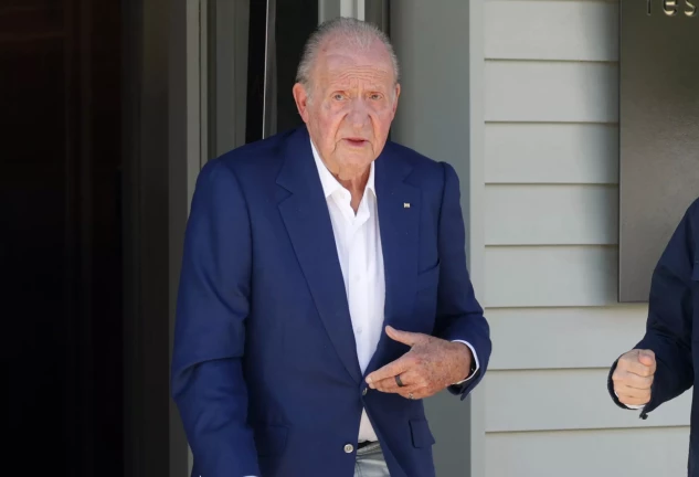 El rey Juan Carlos, en su última visita a Sanxenxo.