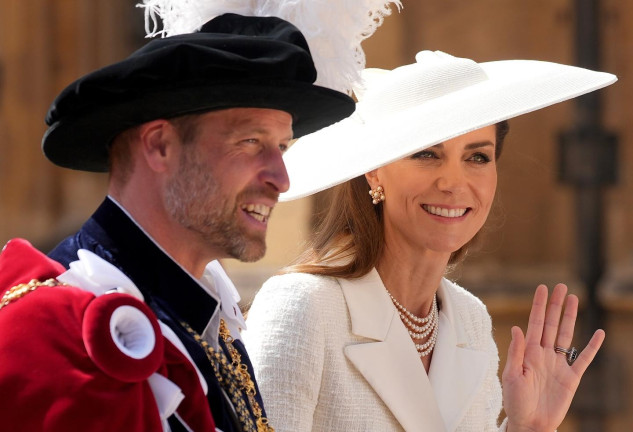 Kate Middleton y el príncipe Guillermo.