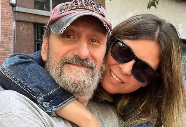 José Luis Gil y su hija.
