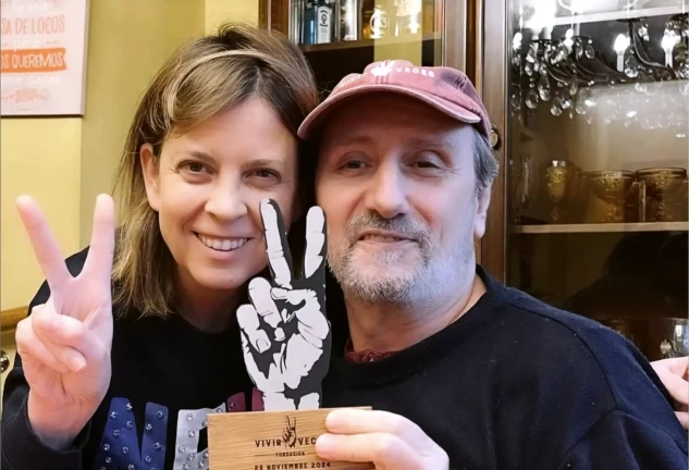 José Luis Gil y su hija.