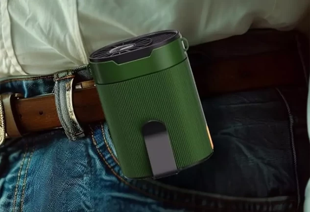 Ventilador portátil de cintura/cuello COZOME con batería de 25h y 4 velocidades