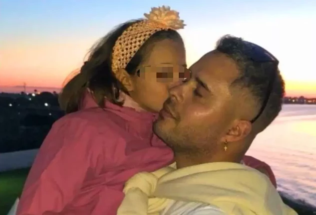 José Fernando con su hija