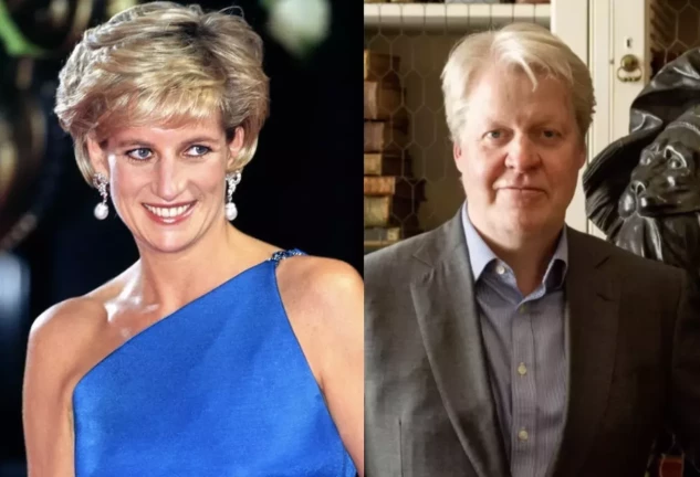 Lady Di y su hermano Charles