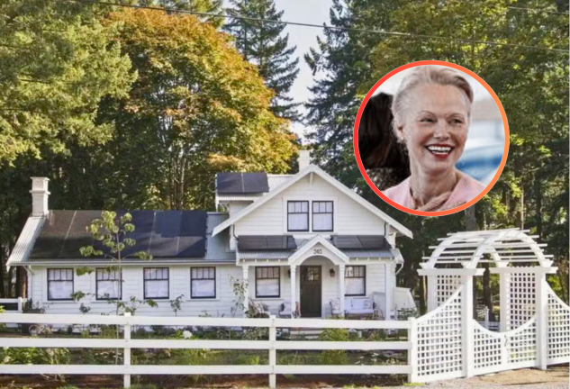 Pamela Anderson presume de hogar en Canadá: una casa rústica con huerto y jardín espectacular