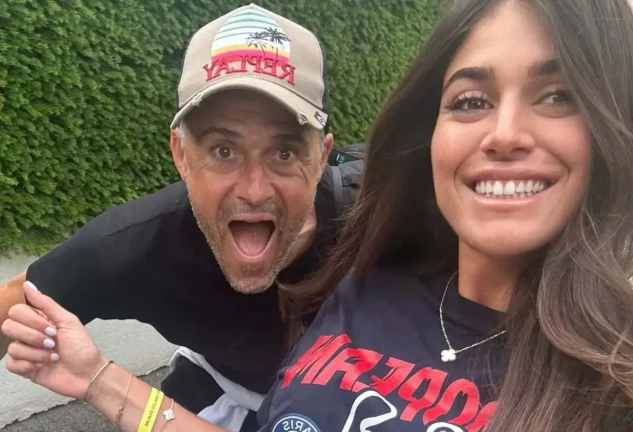 Luis Enrique y su hija, Sira Martínez