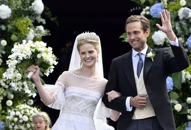La princesa María Carolina de Liechtenstein con su marido, Leopoldo Maduro Vollmar EFE