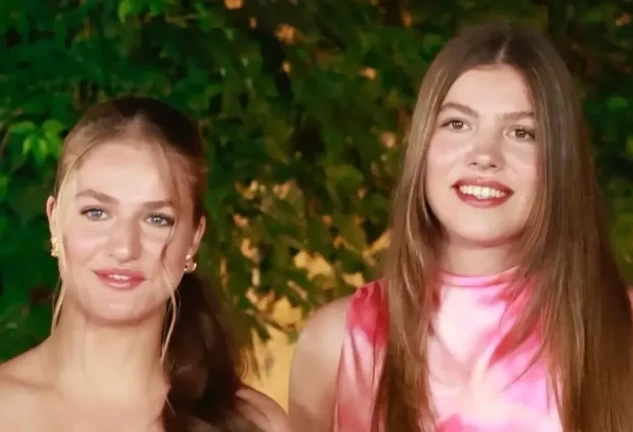La princesa Leonor y la infanta Sofía de Borbón
