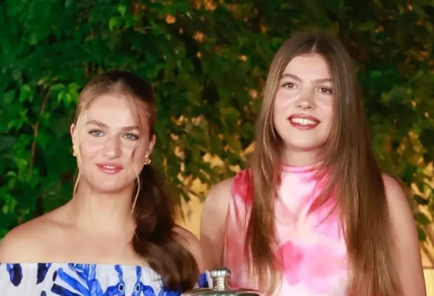 La princesa Leonor y la infanta Sofía de Borbón