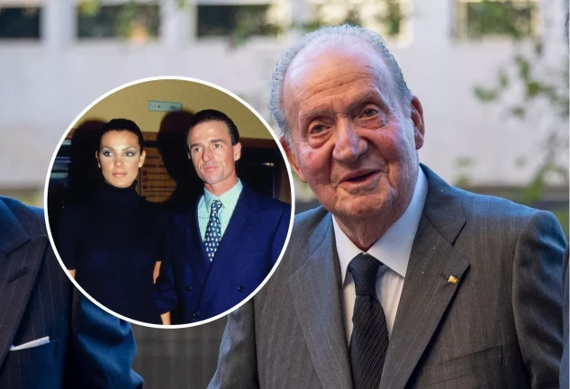 Juan Carlos I, Alessandro Lequio y Mar Flores.