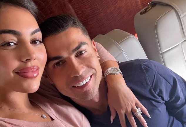 Georgina y Cristiano en una imagen de redes