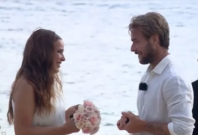 Marta Peñate y Tony Spina en su boda en Honduras, 'Supervivientes All Stars'.
