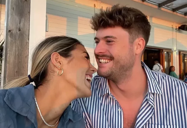Anna Ferrer y Mario Cristóbal, su futuro marido.
