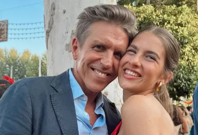 Manuel Díaz y su hija Triana.