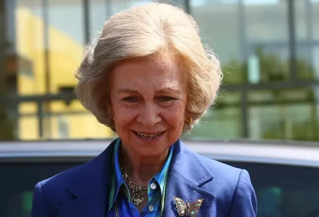 La reina Sofía en una imagen de EFE con la prensa