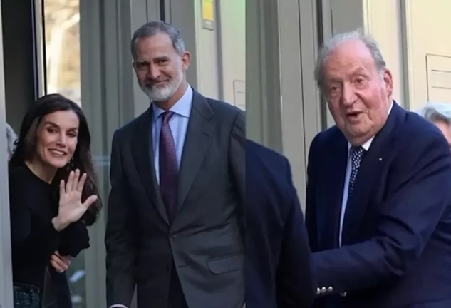 LOS REYES, DOÑA LETIZIA Y DON FELIPE, Y DON JUAN CARLOS I EN EL 60 CUMPLEAÑOS DE LA INFANTA ELENA EN DICIEMBRE DE 2023