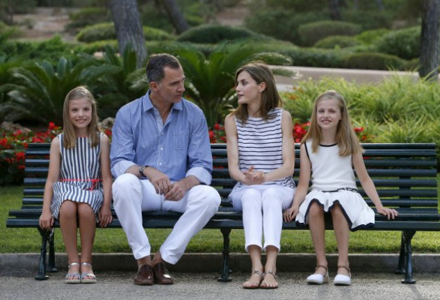 Leonor y Sofía se mostraron muy sonrientes en todo momento.