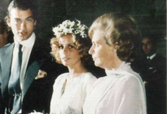 Bertín y Sandra se casaron el 9 de julio de 1977.