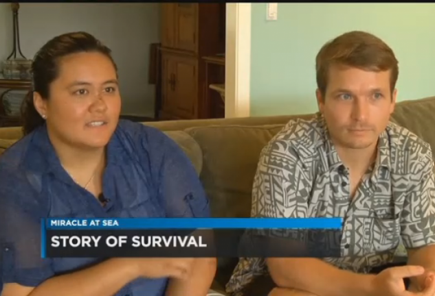 Sydnie y David explicaron su odisea en una entrevista con el canal Hawai News Now.  