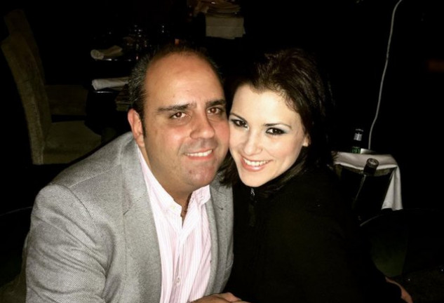 María Jesús, con su actual pareja, Julio.