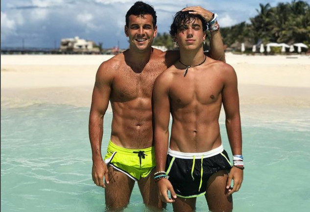 Mario y Óscar pasaron unos días de vacaciones juntos en la Riviera Maya.  
