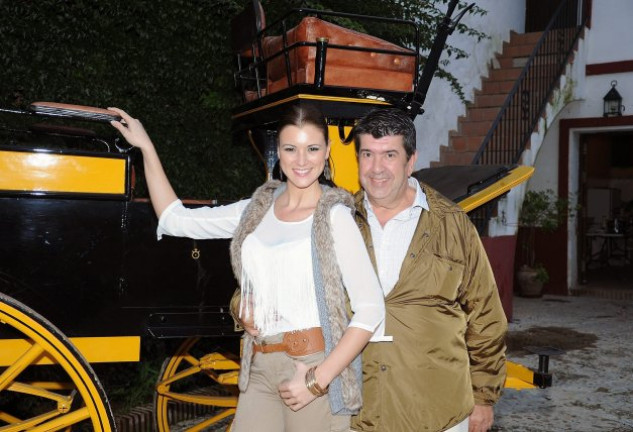La modelo con José María Gil Silgado, padre de su hija mayor.