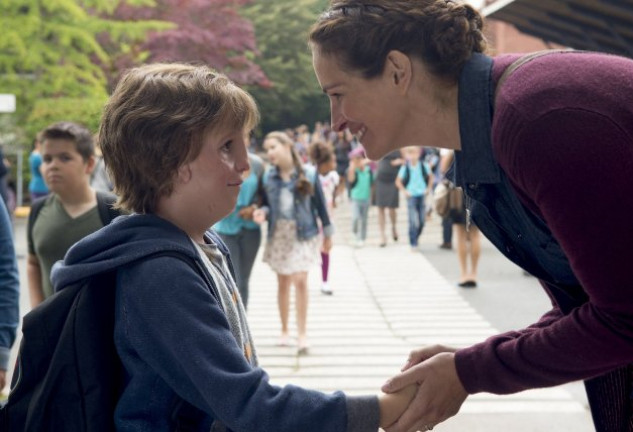 Julia Roberts, que en «Wonder» es Isabel Pullman con su hijo en la ficción, Auggie, al que da vida en la pantalla Jacob Temblay, fantásticamente caracterizado