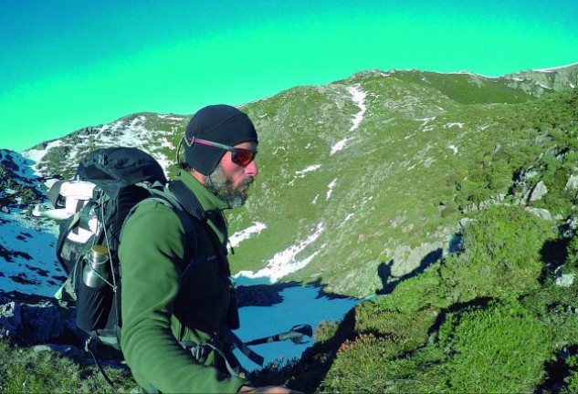 José Díaz, en una fotografía tomada en las montañas
