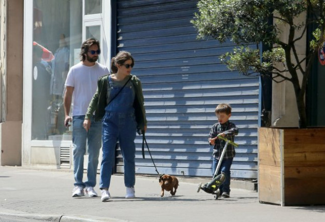 Carlota Casiraghi, con su hijo y su novio.