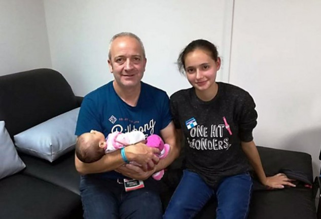 La familia Aguilar al fin está unida.